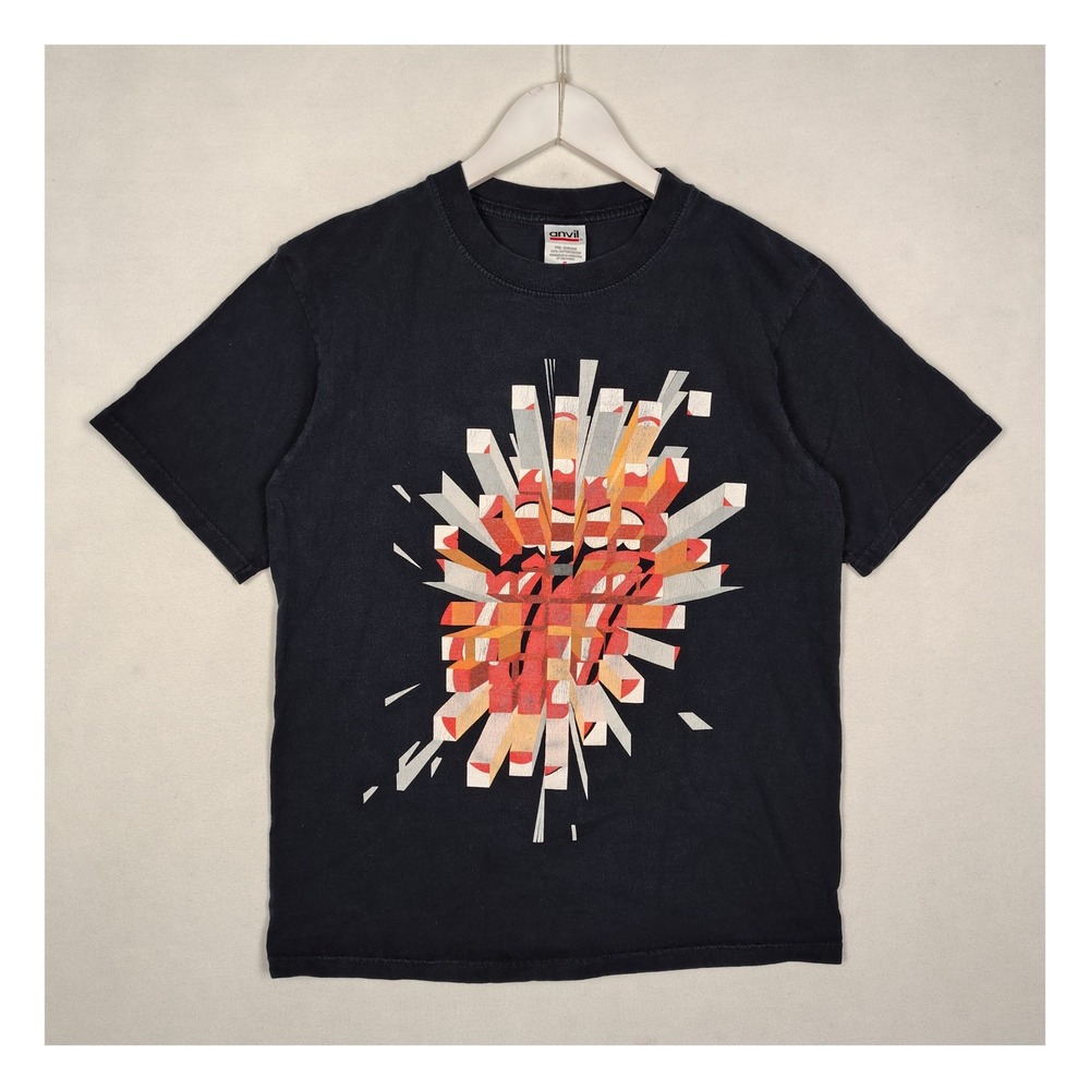 Rolling Stones A Bigger Bang Tour T-Shirt Black Graphic Anvil Small 2005 2006